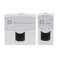 Keystone Wall Plate with RJ45 Keystone Coupler insert Cat6 Network Module