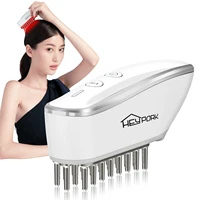 EMS Microcurrent LED Scalp Massager – Red Light Therapy Hair & Skin Revitalising Comb
