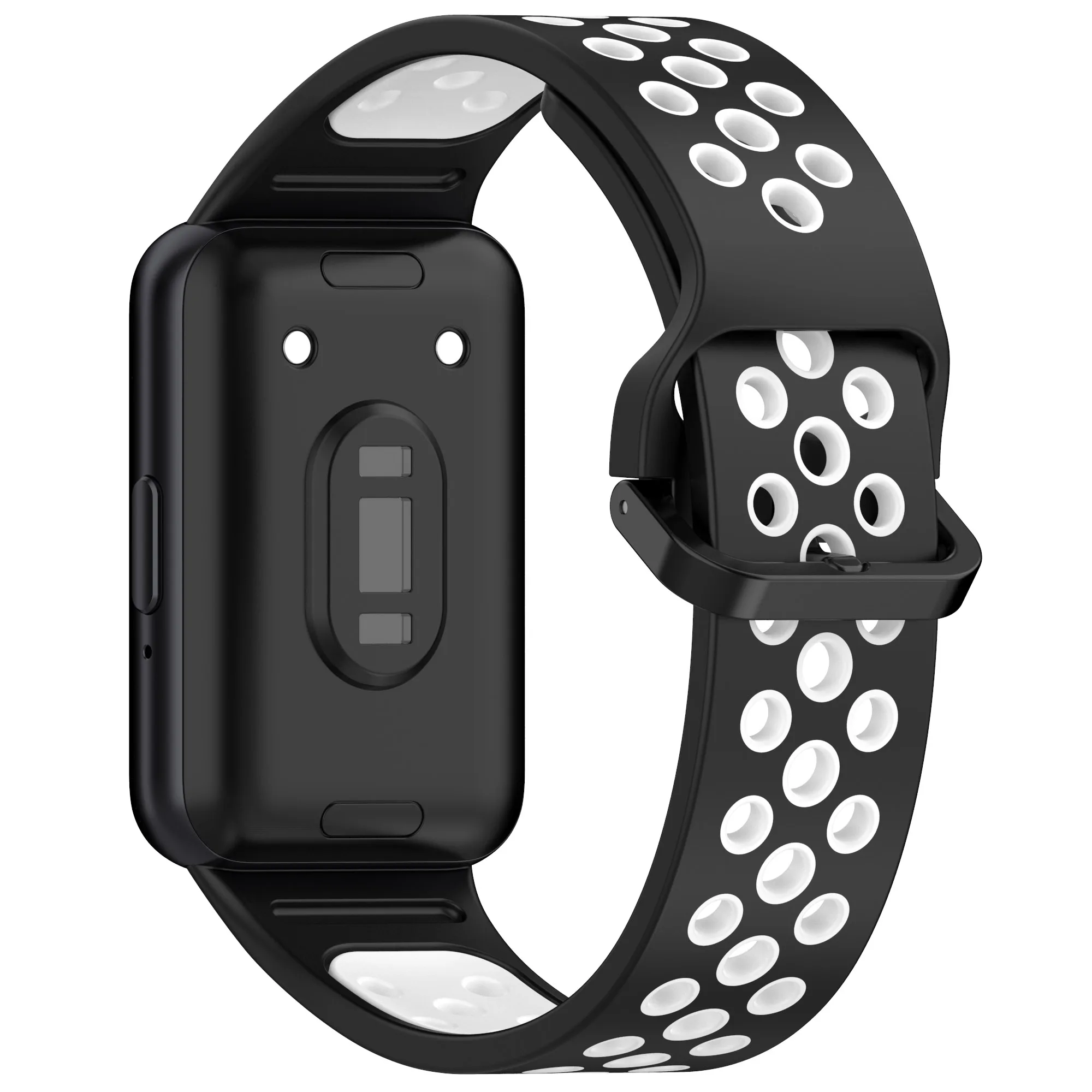 Two-Color Silicone Sport Bracelet Watchband Strap