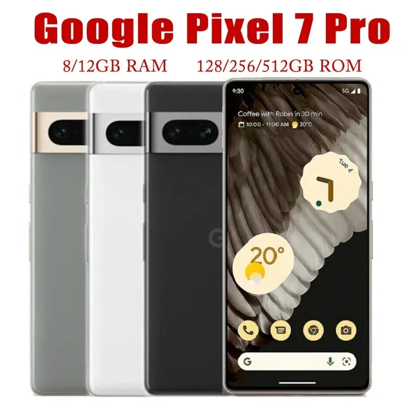 Google-Pixel 7 Proスマートフォン,ロック解除された携帯電話,5g