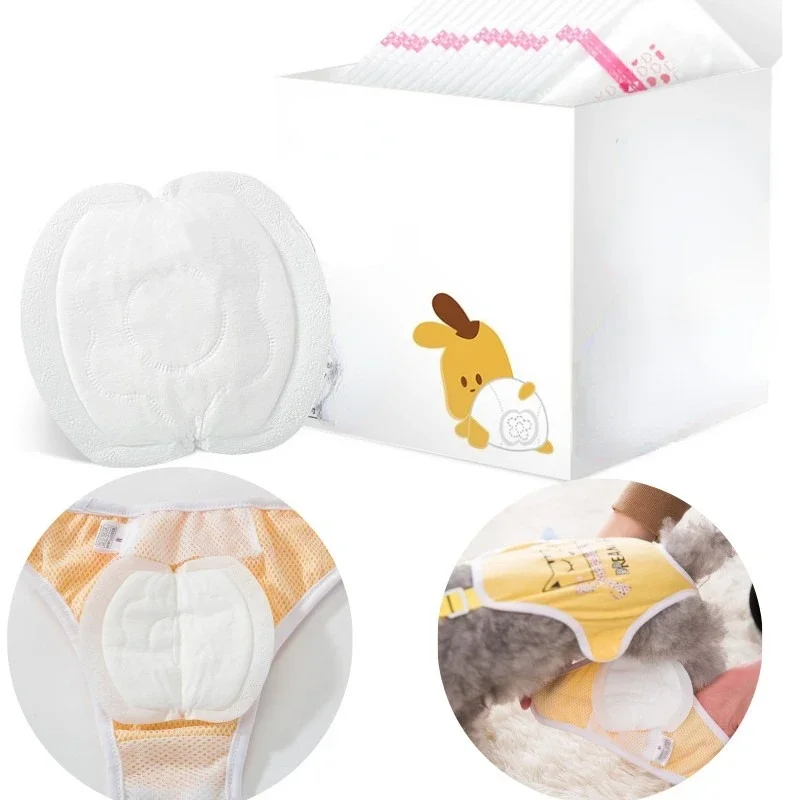 Dog Diapers 30pcs Dog Diaper Diapers for Female Dog Shorts Panties Diaper Pad Female Sanitary Pants Disposable Doggie Physiological Pant
