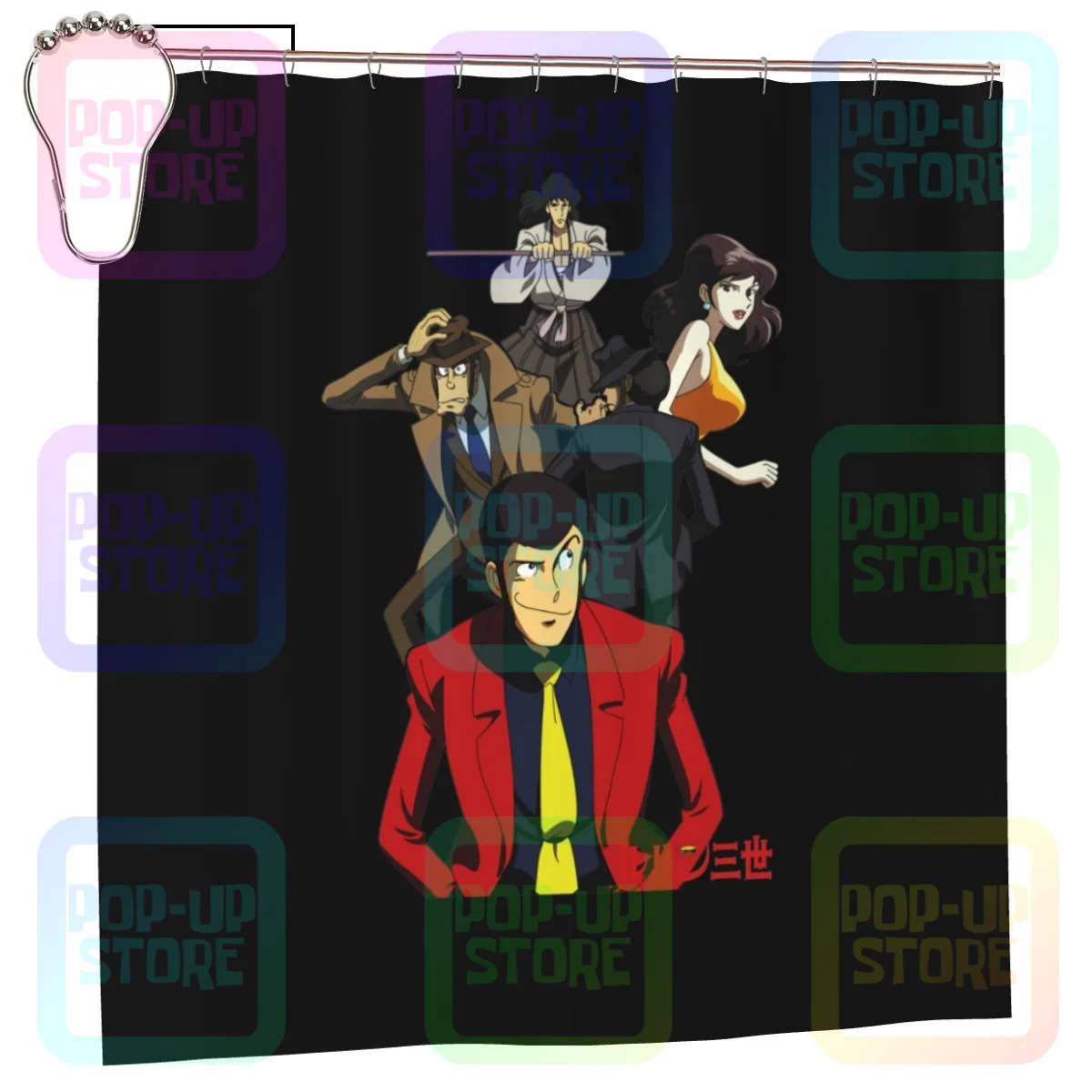 Lupin Iii Lupin The Third Cartone Anni 80 Mito Shower Curtain Bathroom Curtain Custom Luxurious Good Quality