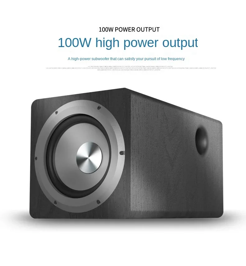 

6.5 Inch Active Subwoofer Speaker High-power 100W Super Bass Home Theater Sound System for Active Speakers PC Computer TV Box