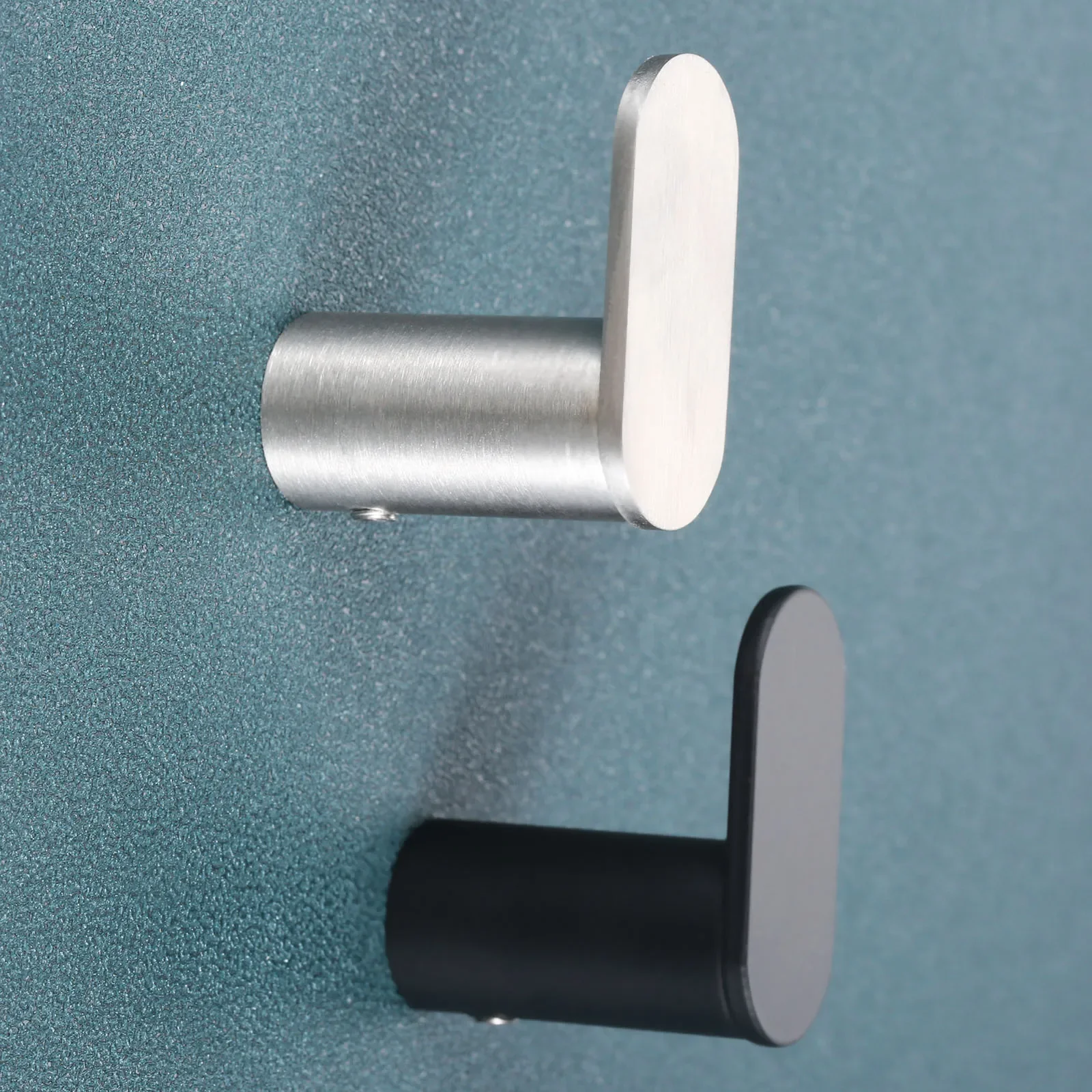 

1Pc Wall Mounted 304 Stainless Steel Towel Hooks Bathroom Kitchen Closet Bedroom Garage Towel Robe Hook Hat Coat Hanger Holder