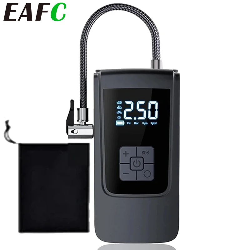 6000ma Pompa Ad Aria Elettrica Senza Fili Display Digitale Portatile Pompa Ad Aria Per Pneumatici Per Auto Ricaricabile Multifunzione 63911633