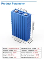 Gaiaray CALB LiFePO4 3.2v 170-200Ah 4000 Cycle A Grade Rechargeable Li-ion Battery BMS 12V 24V RV Solar Camping Batterys 2
