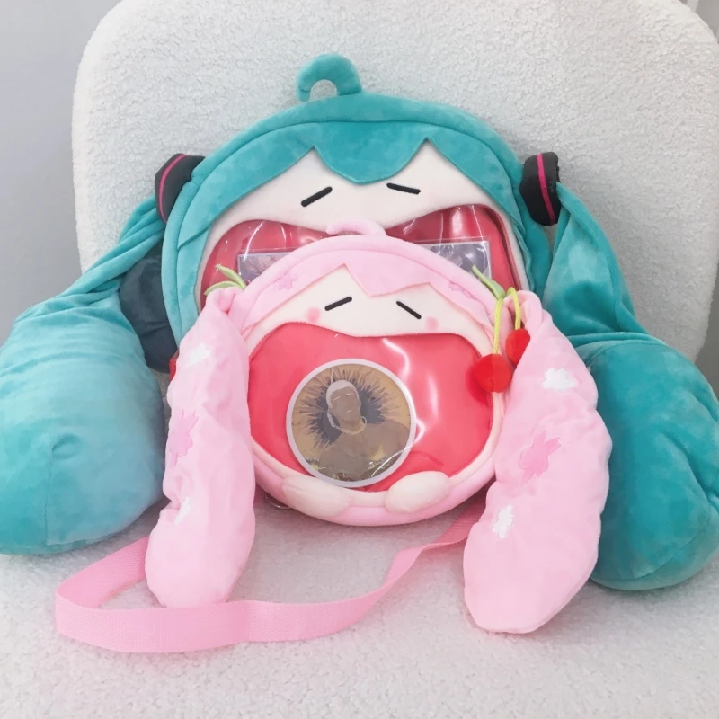 Originale Bemoe Hatsune Miku Kagamine Rin Kagamine Len Borsa A Tracolla In Peluche Pacchetto Dolente Kawaii Zaino Cosplay Regali Per Ragazze