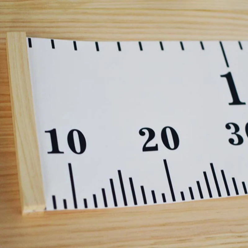 1Pcs Wooden Wall Hanging Kid Height Measure Ruler Wall Sticker for Living Room Bedroom DIY Canvas Removable Height Growth Chart