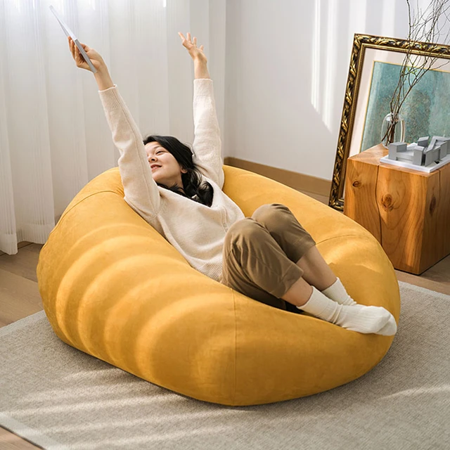 Unisex Adults Fluffy Bean Bag Sofa Filler Foam Office Sleeping