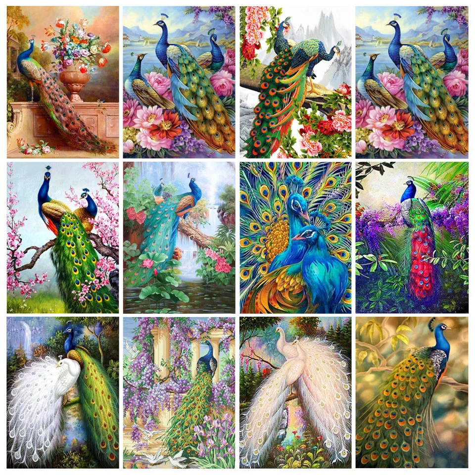  Peacock Diamond Painting Kits, DIY Diamond Painting Kits for  Adults, 5D Round Full Drill Diamond Art for Kids with Diamond Art Kits for  Wall Hanging Home Room Decor Gift : Everything