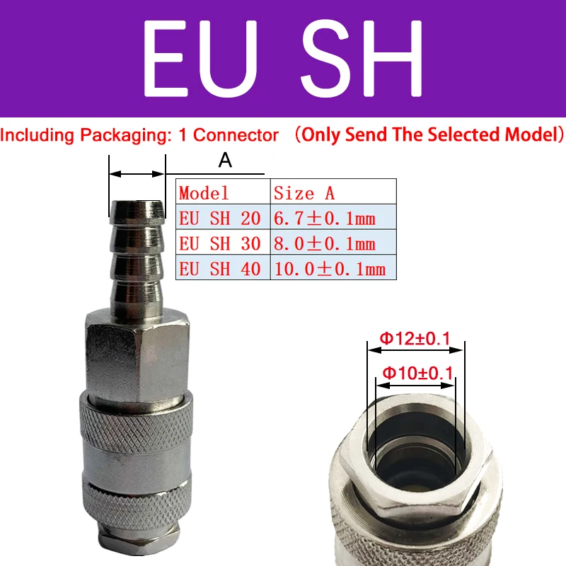 Enhanced Air Hose Connector with Quick Release Coupling