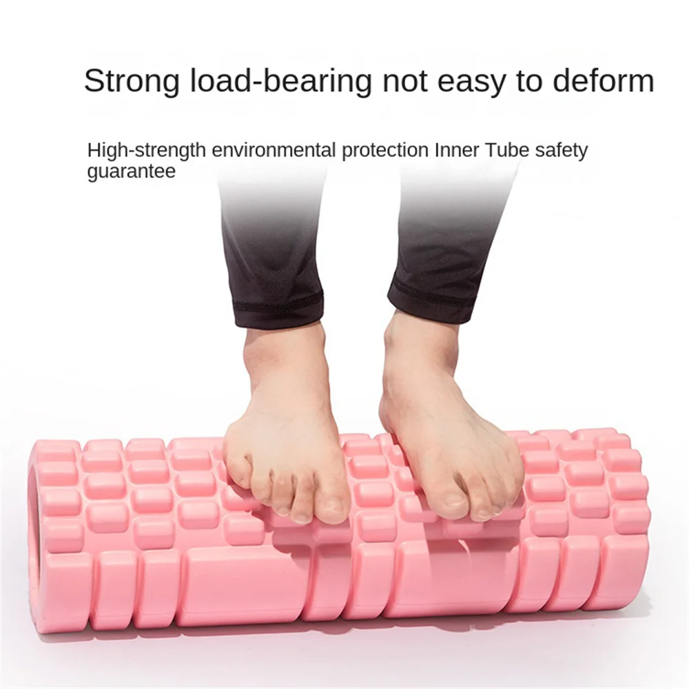 Yoga Brick 25.5cm Yoga Column Gym Fitness Pilates Foam Roller Exercise Back Massage Roller Home Fitness Equipment