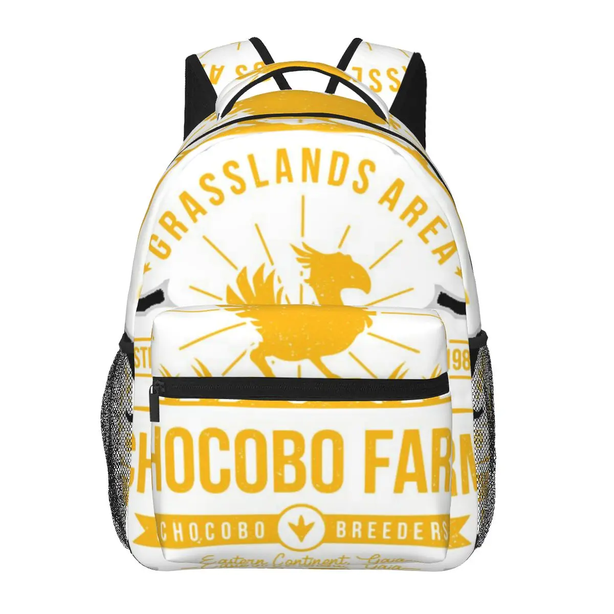 Chocobo Farm Final Fantasy Casual Backpack Unisex Students Leisure Travel Computer Backpack