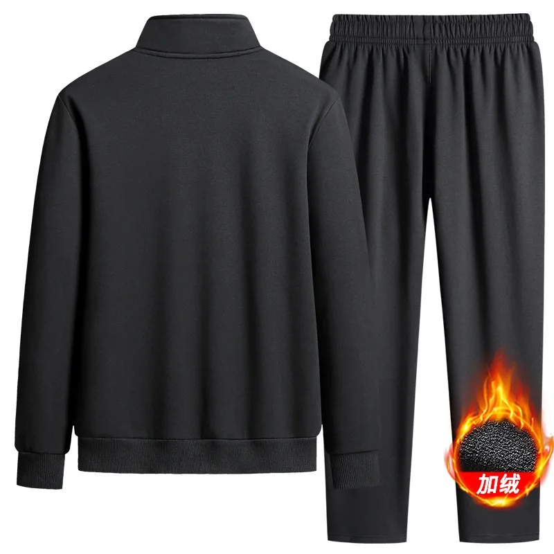 Men's Casual Sets Sweatshirt Spring Hoodies + Pants Autumn New Sportswear Jogger Male Fashion Tracksuits Hombre Thick MOOWNUC