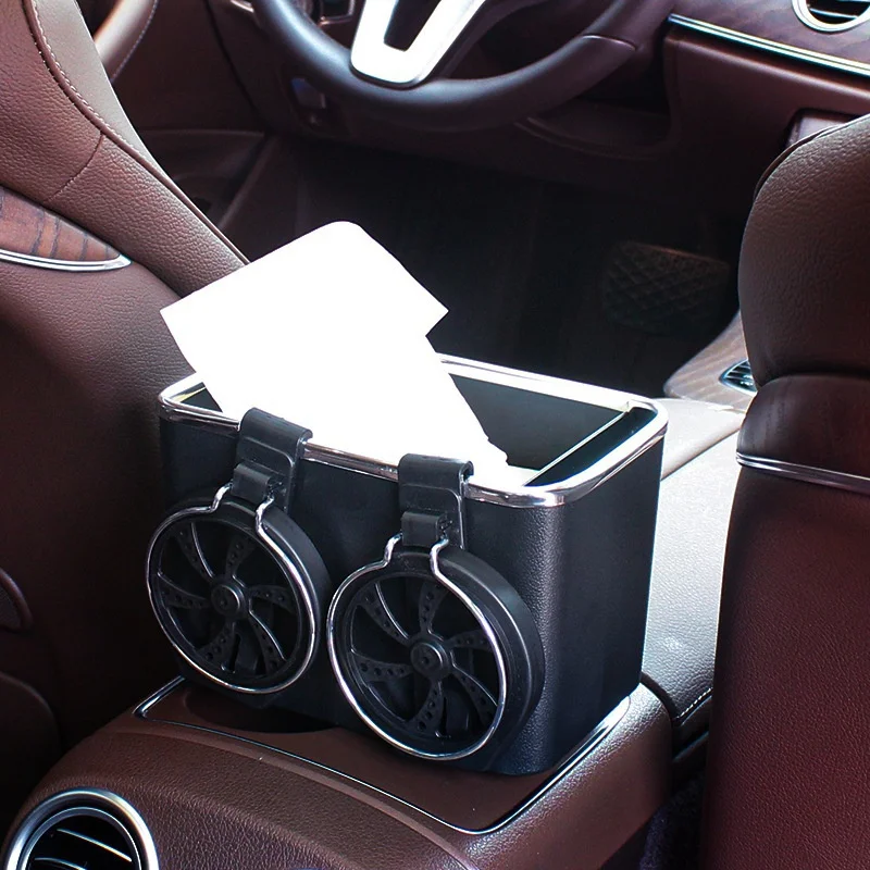 Multifunction Car Tissue Box Car Drawer Box Creative Armrest Storage