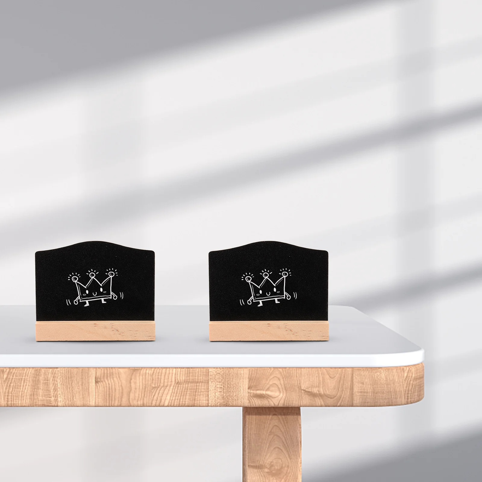 

Chalkboard Board Sign Sided Mini Chalk Double Messgae Tabletop Stand Two