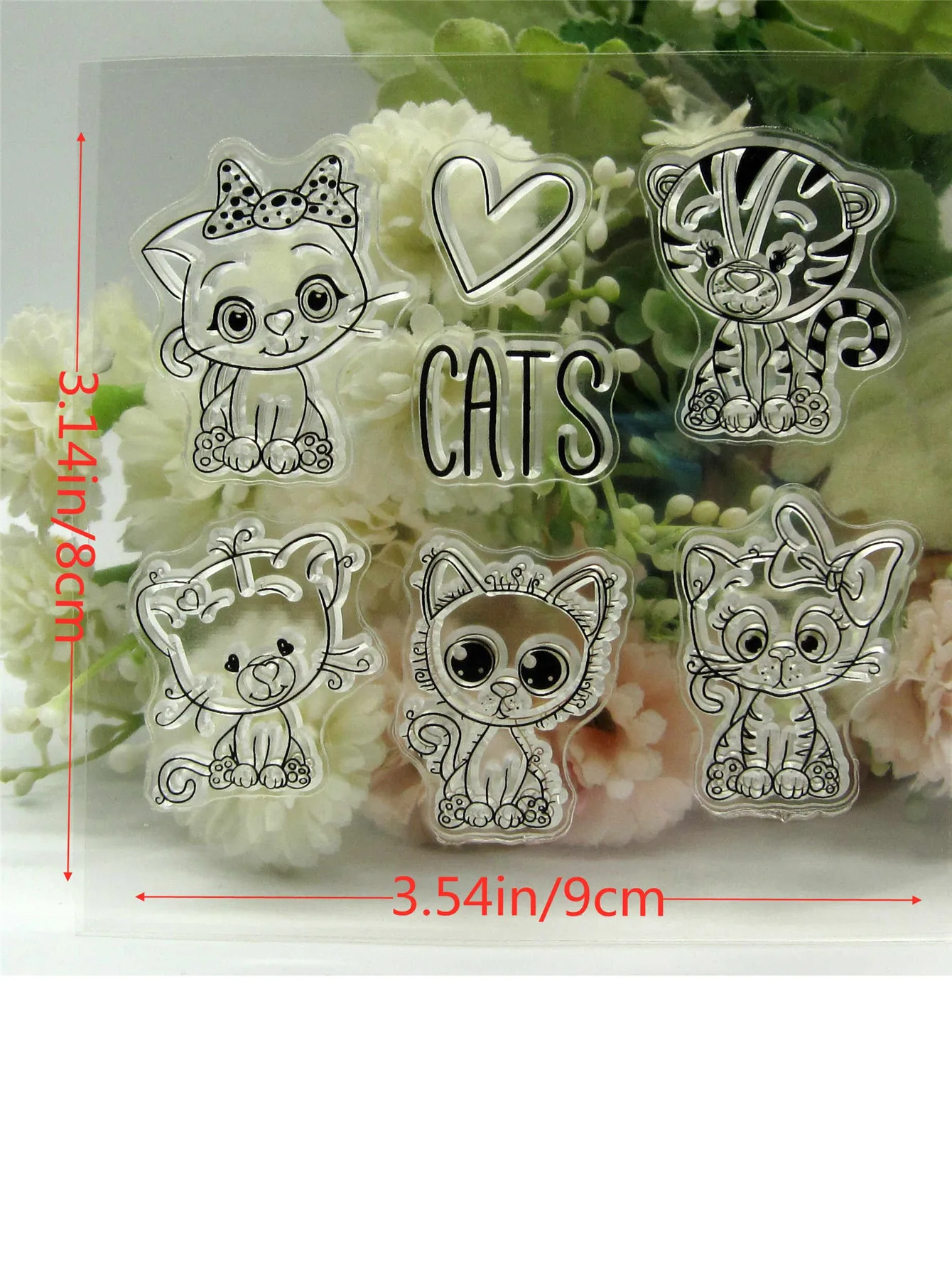 Transparent Silicone Rubber Stamp, Metal Die Sheet Cling, Cute Pattern, Photo\Stamp, DIY Scrapbooking, Animal Take a Shower