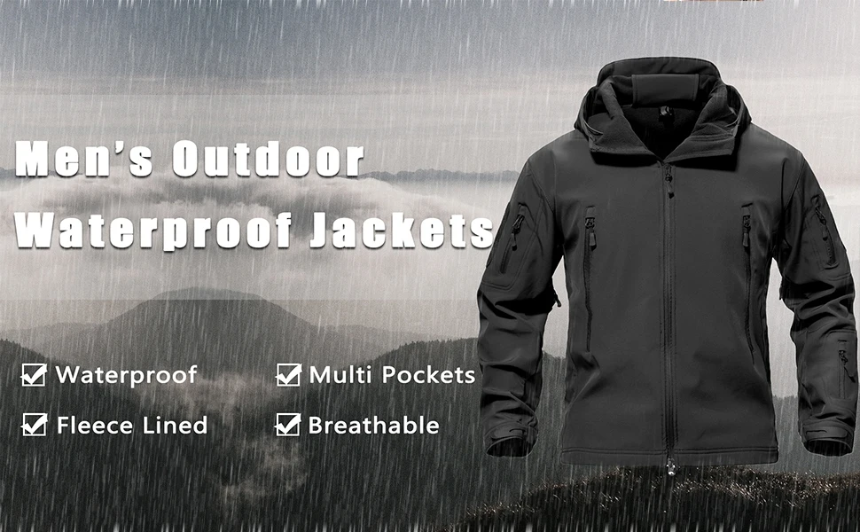 Magcomsen Shark Skin Military Jacket 