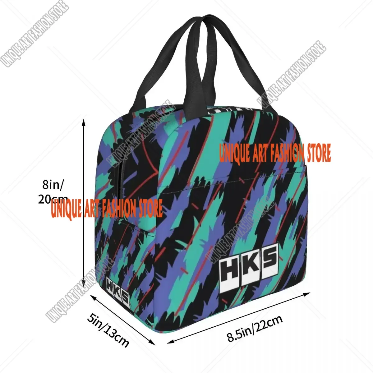 HKS Advan JDM Insulated Lunch Bags Waterproof Picnic Bags Thermal Cooler Lunch Box Tote for Woman Work Children School