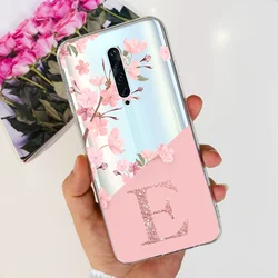 Floral Alphabet Shockproof Case for OPPO Reno 2Z (Letter - flower - E)
