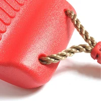 1 PCS Swing Seat Board Plastic Swing Set Easy Install Swing Set With Rope Red Maximum Load 86Kg For Boys Girls Outdoor Garden 2