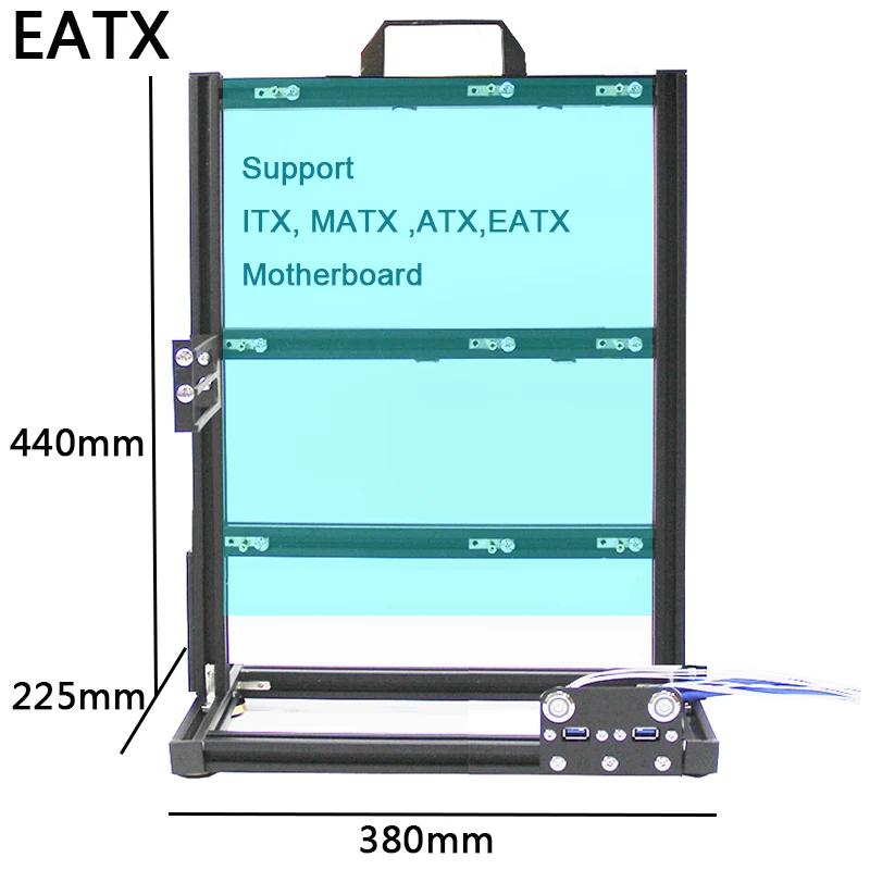 2GPU 3GPU 4GPU EATX large motherboard chassis open rack desktop chassis multi-graphics card cooling bracket