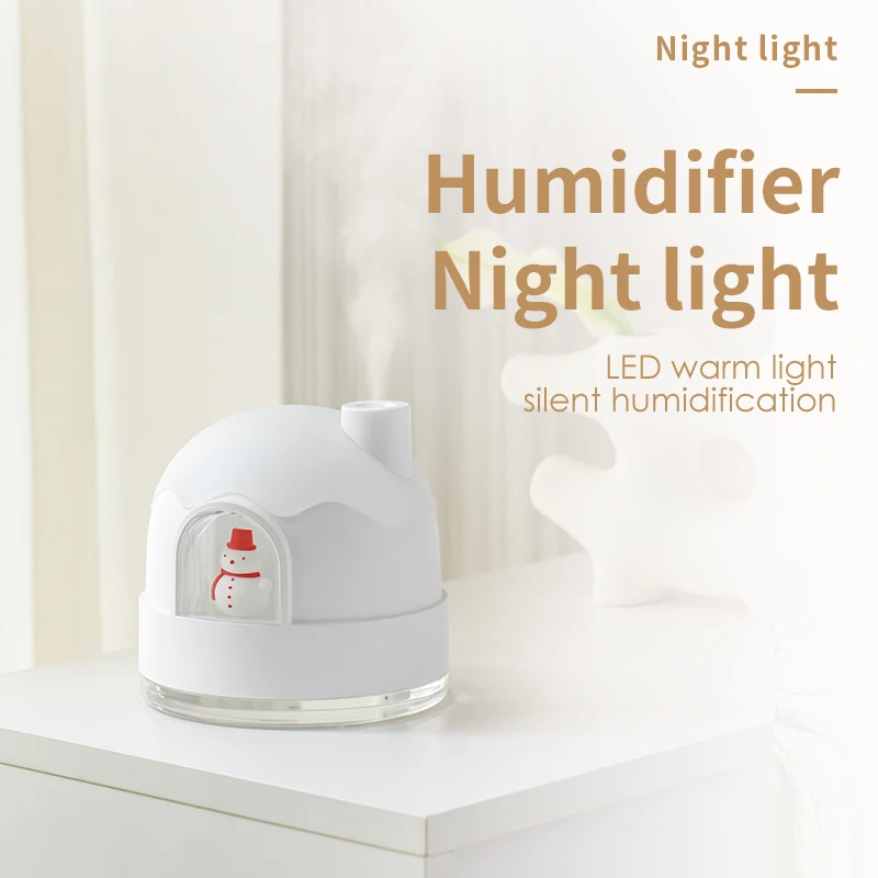 New Warm Light Night Light Humidifier Usb Mute Bedroom Cute Desktop Air Mini Hydration Super Spray Home Humidifier travel набор увлажнение hydration home therapy kit