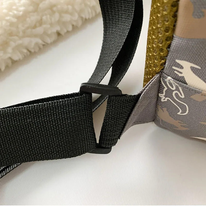 Kids Waist Bags Cartoon Dinosaur Print Outdoor Travel High Capacity Crossbody Zipper Bag Girl Boy Gift Children Chest Pouch Pack