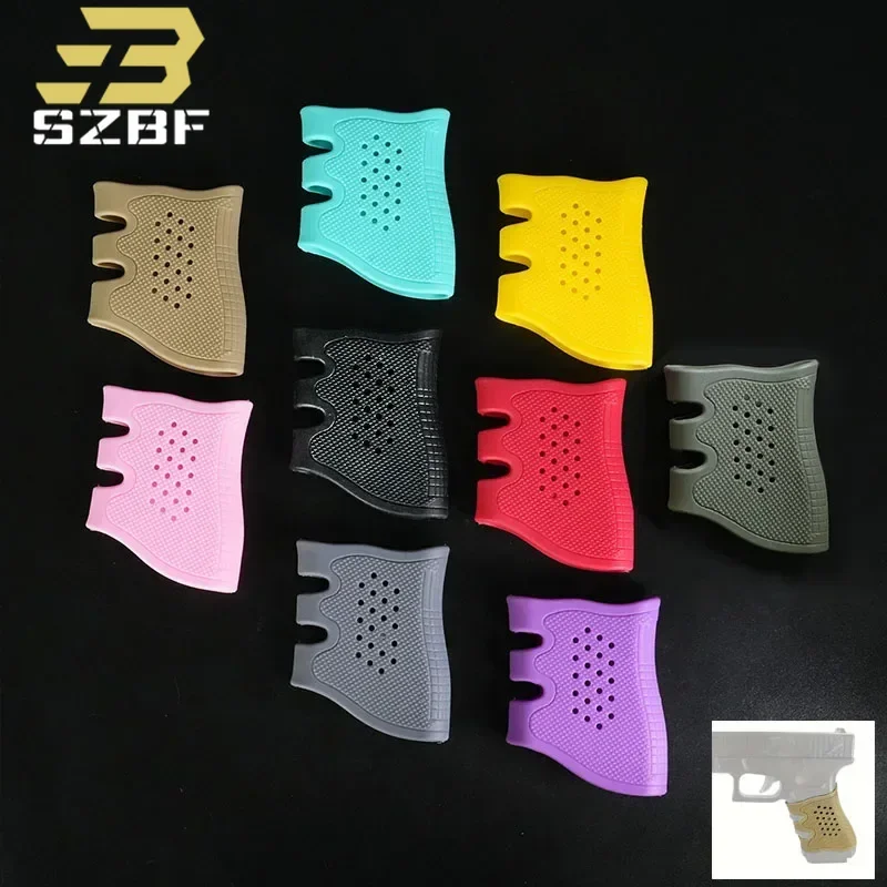 Tactical Rubber Grip Cover Handle Glove Fit AR15 HK416 G17 G18 G19 Weapon Anti Slip Protect Cover Airsoft Hunting Accessories gun accessories rubber grip sleeve rubber grips