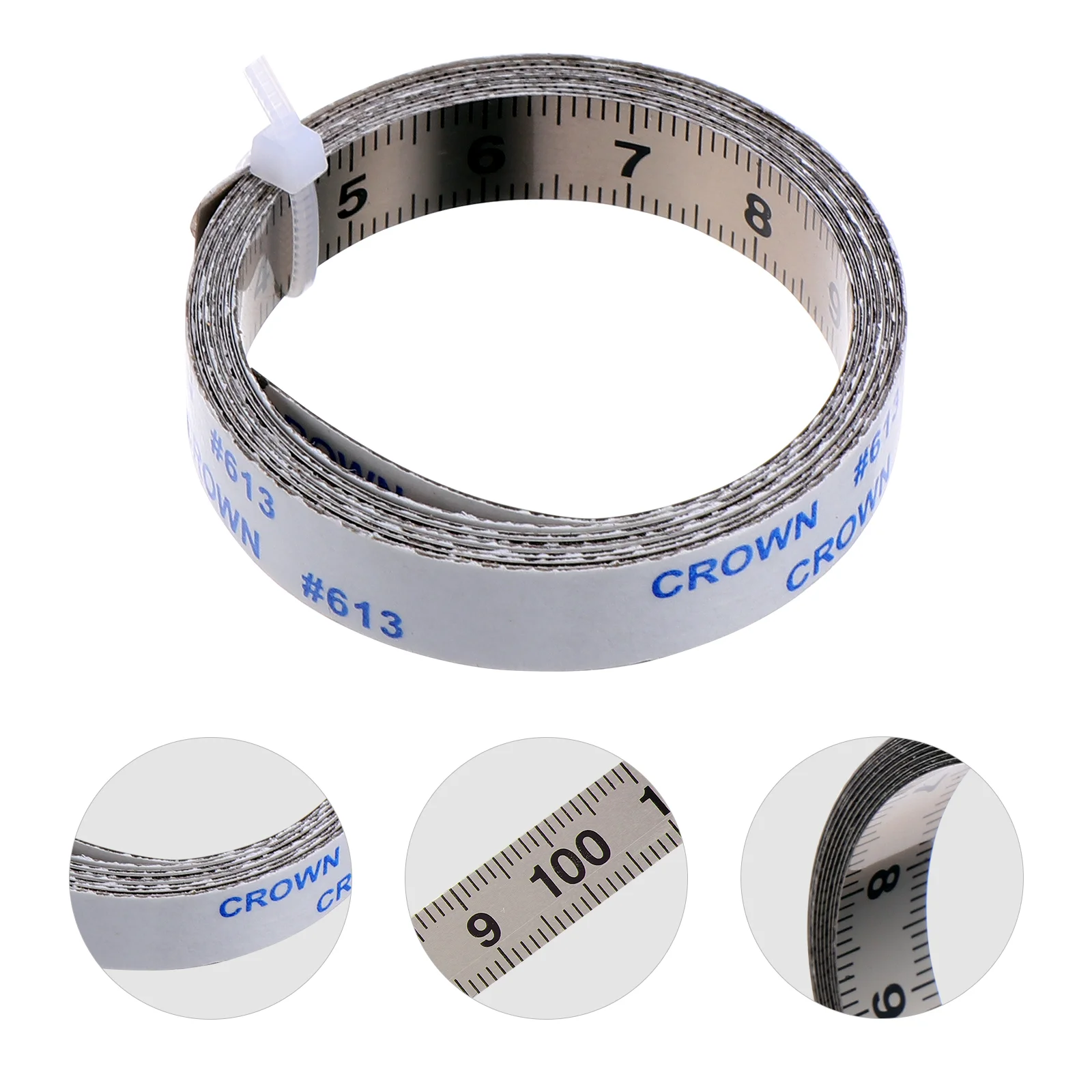 

Ruler Measuring Gadget Carbon Steel for Woodworking Measure Tool Sticky Utensil Self-adhesive Stickers Tape