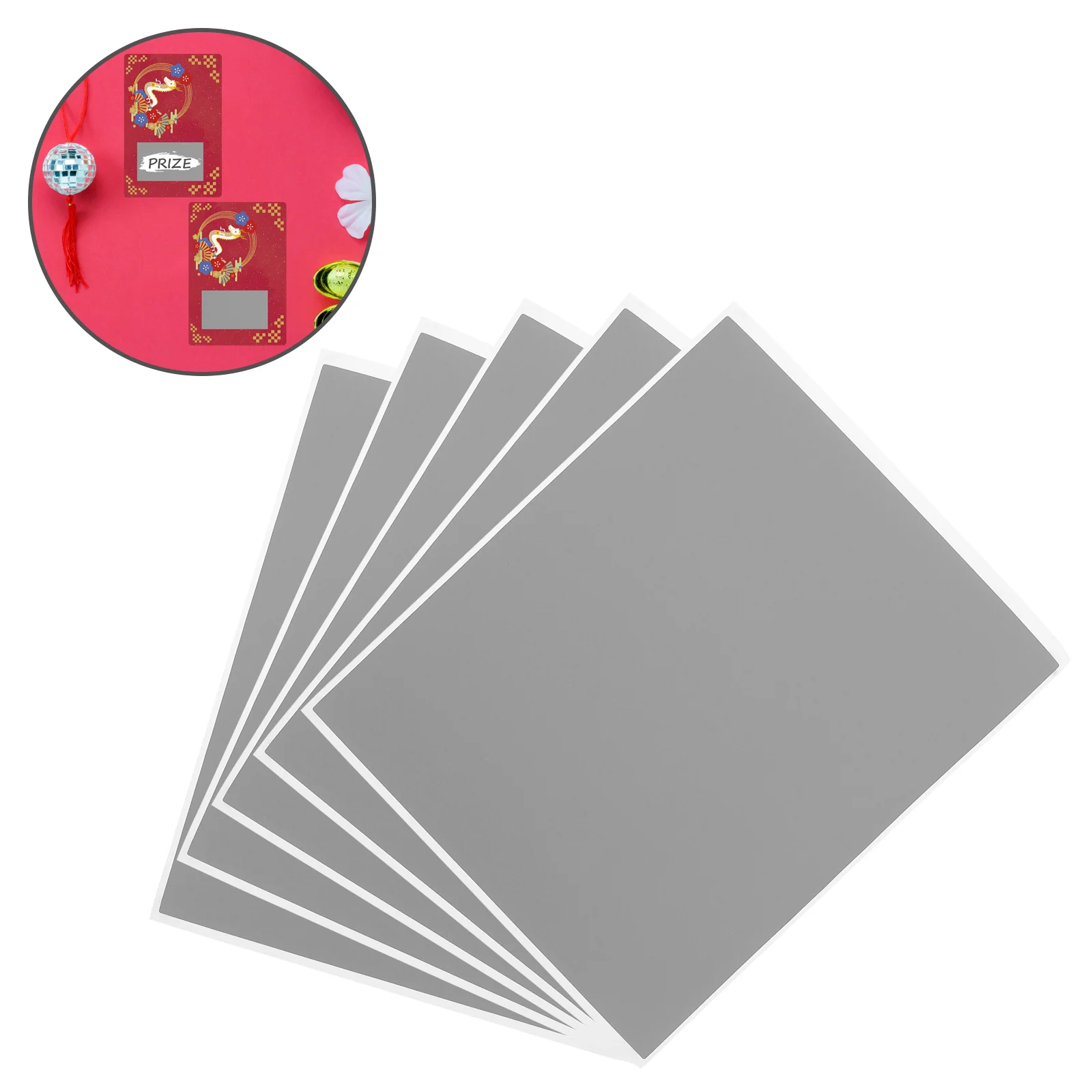

Scratch Card Stickers off Cards Prizes Coating Tickets Labels Peel and DIY Small
