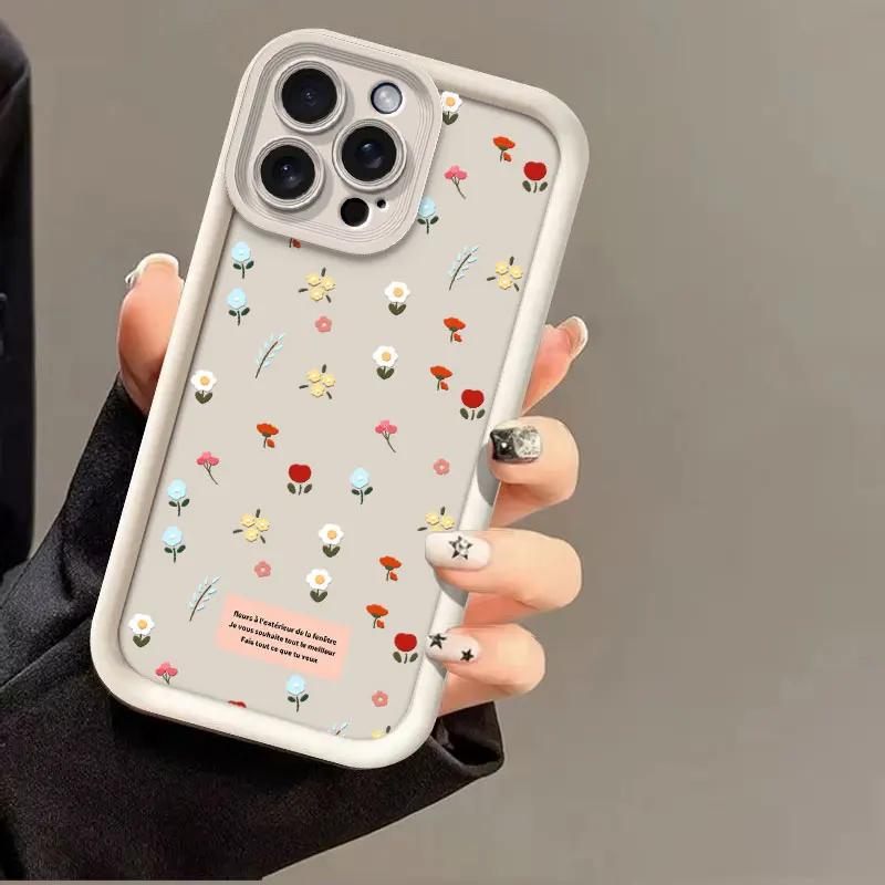 Floral Print Soft Silicone Shockproof Protective Phone Case