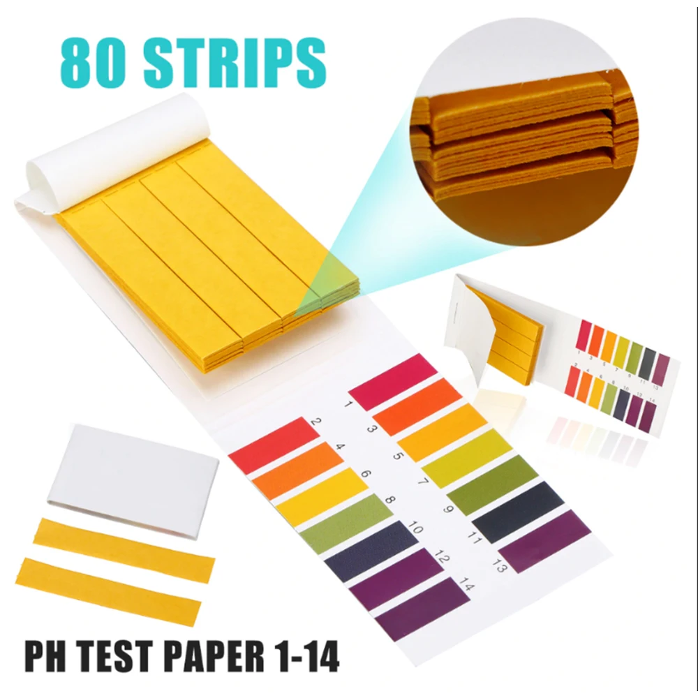 Description Picture 5 of item80 Strips/pack PH 1-14 Litmus Paper PH Tester Papers Indicator Paper Test Water PH Tester Accessories