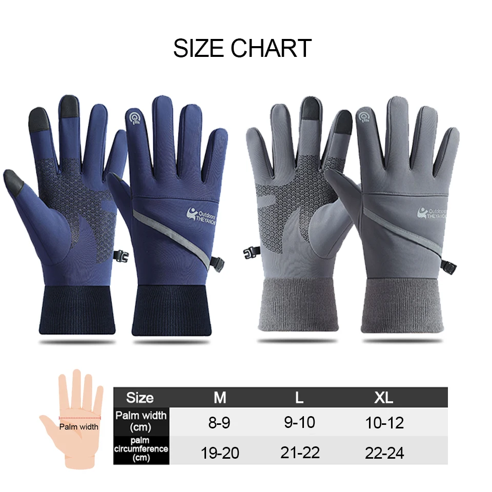 Thermal Insulated Touchscreen Gloves for Winter Sports & Outdoor Activities