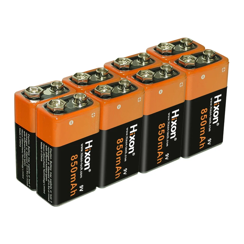 9V6F22850mAhRechargeableLiionBatteryAndChargerForSmoke