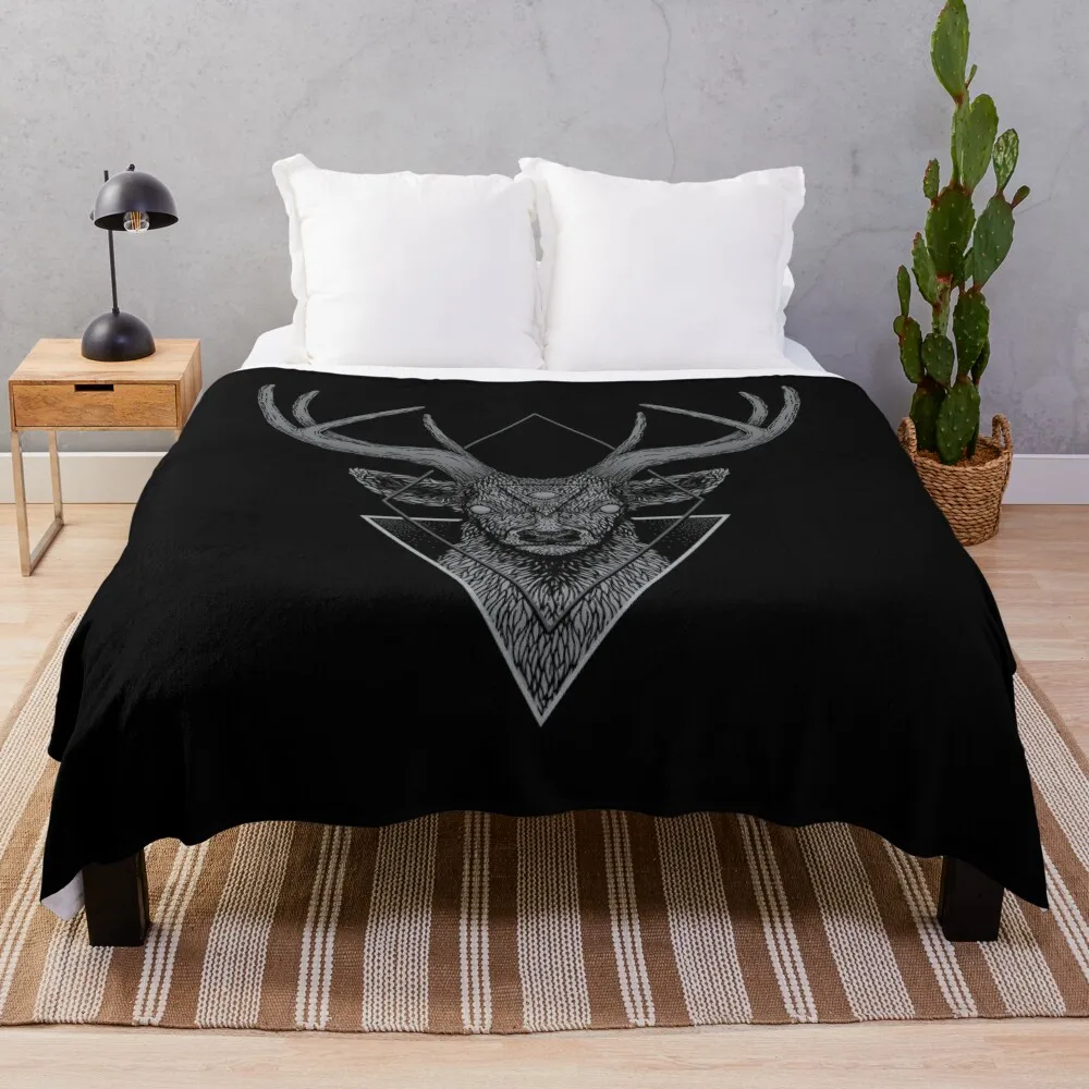 

Dark Deer Throw Blanket Thin christmas decoration Camping Blankets