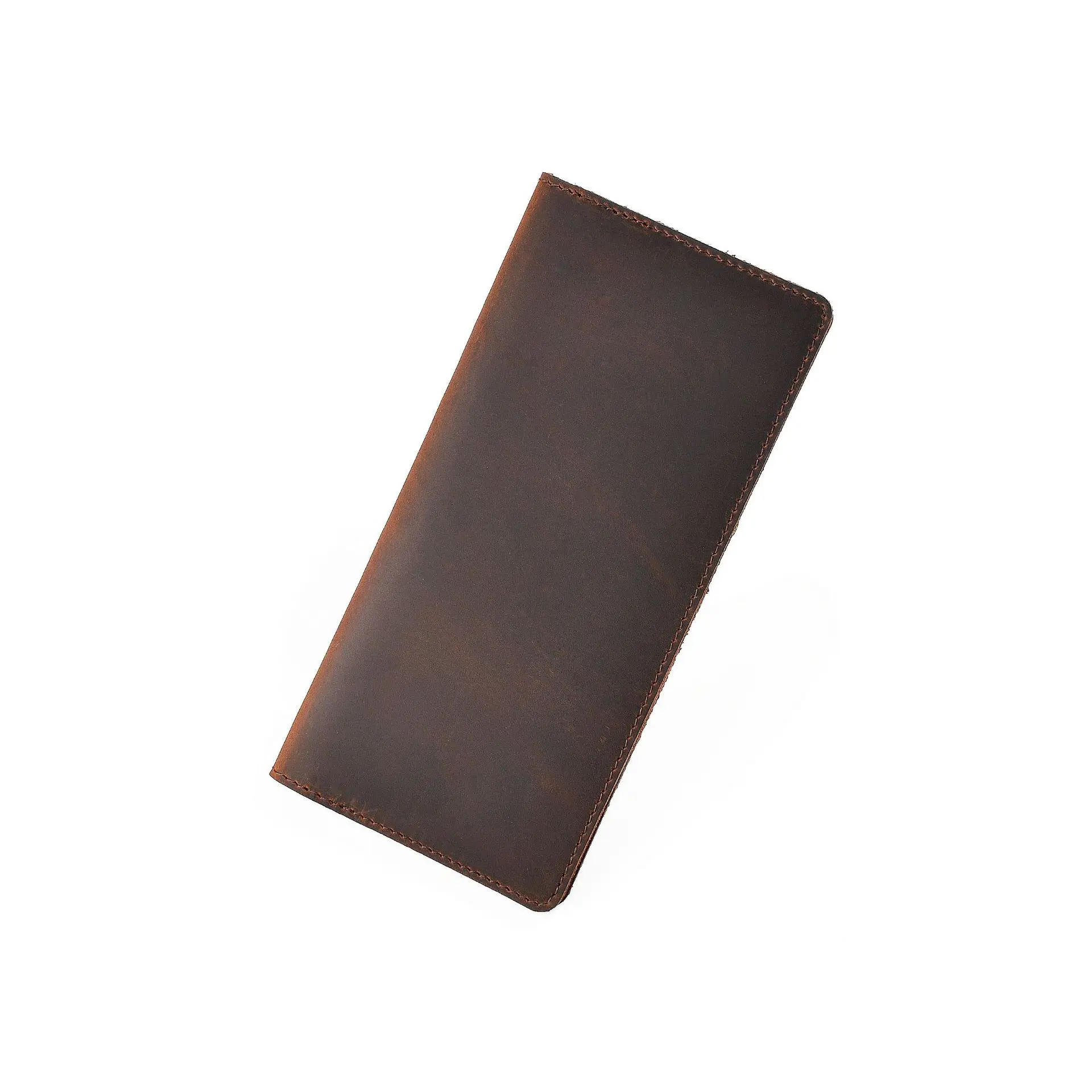 GENODERN Crazy Horse Leather Long Wallets for Men Genuine Leather Men Wallets Vintage Male Purse 4
