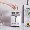 Toast electric toaster household automatic breakfast machine heating bread machine adjustable temperature 4