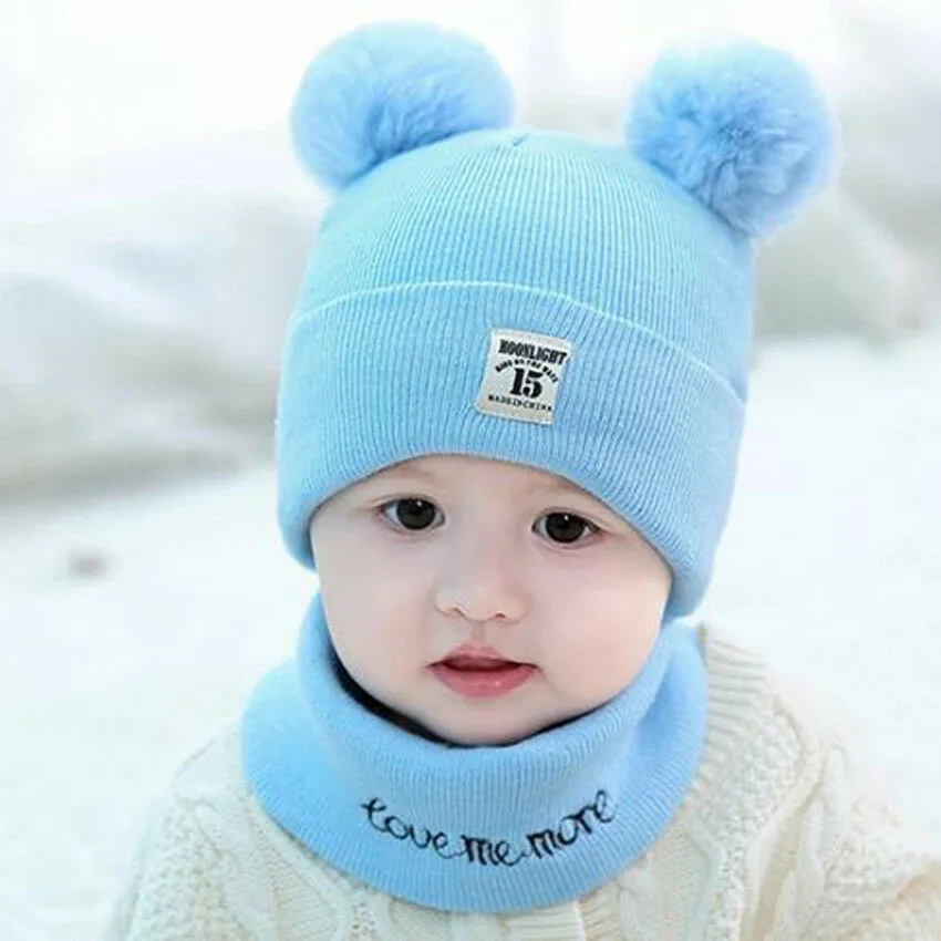 New Baby Girl Cap Shawl Caftan For Winter From 1 TO 4 years In Blue Color On Sale MTIW2000 main image 1