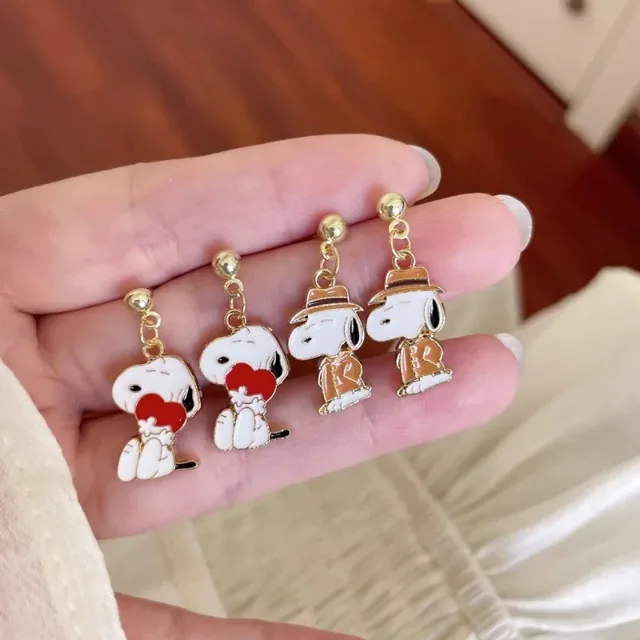 Pendientes de Snoopy 4