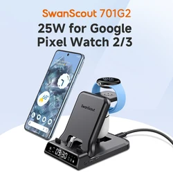 Stazione di Ricarica Wireless 3-in-1 con Capacità di Ricarica Veloce da 25W