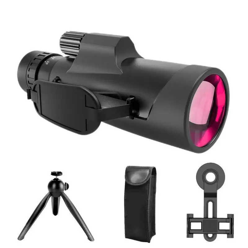 

Monocular Night Vision High Powered Monocular Telescope With Phone Holder Monocular Telescope With Wrist Strap Spotting Scopes