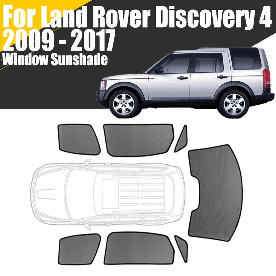 

Магнитный автомобильный солнцезащитный козырек на заказ для Land Rover Discovery 4 2009-2017, сетчатая занавеска, занавеска на лобовое стекло