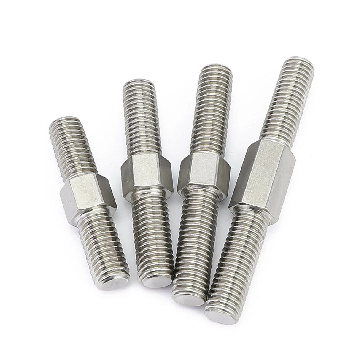 2 Stücke M6 M8 Links und Rechts Gewinde Doppelendgewindestange Positives und Negatives Gewinde Bar Bolzen Schraube 304 Edelstahl – Detail 5