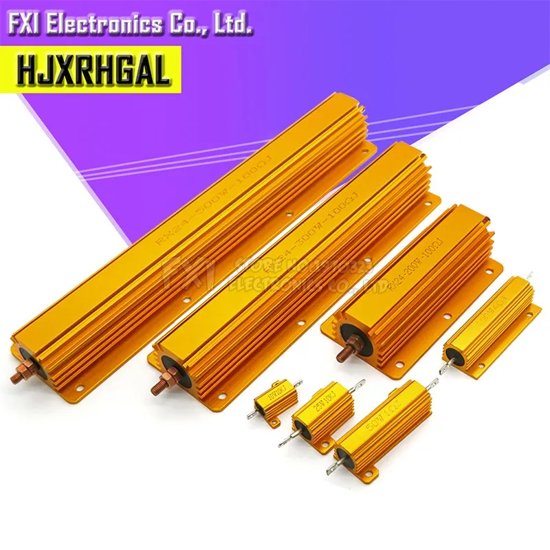 Resistenza A Filo 50W 100W Resistenza A Filo 50/100W - Guscio In Alluminio, Valori Ohm 0.1-1000 Resistenza Custodia Alluminio - Foto 4