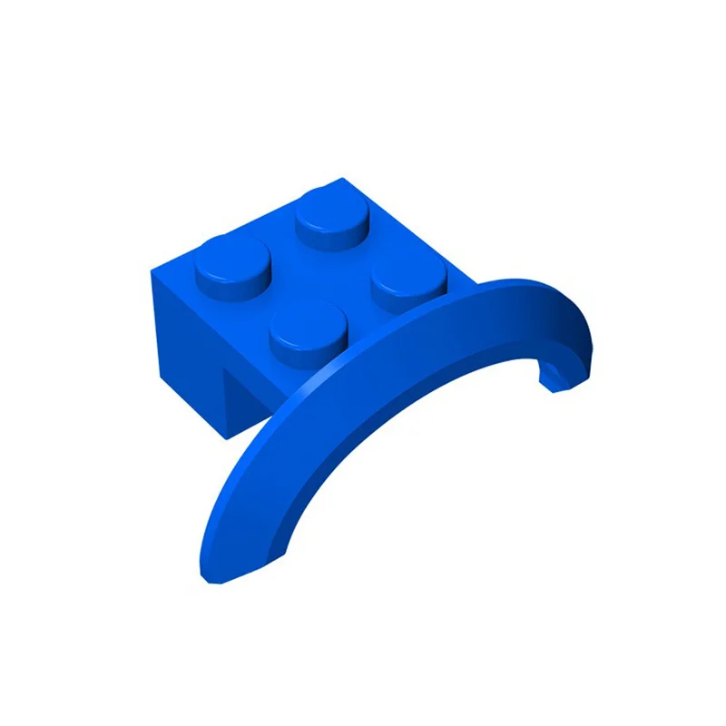 10개 98282 MOC 부품 휠 아치 머드가드 4 x 2 1/2 x 1 호환 브릭 조립 블록 입자 장난감