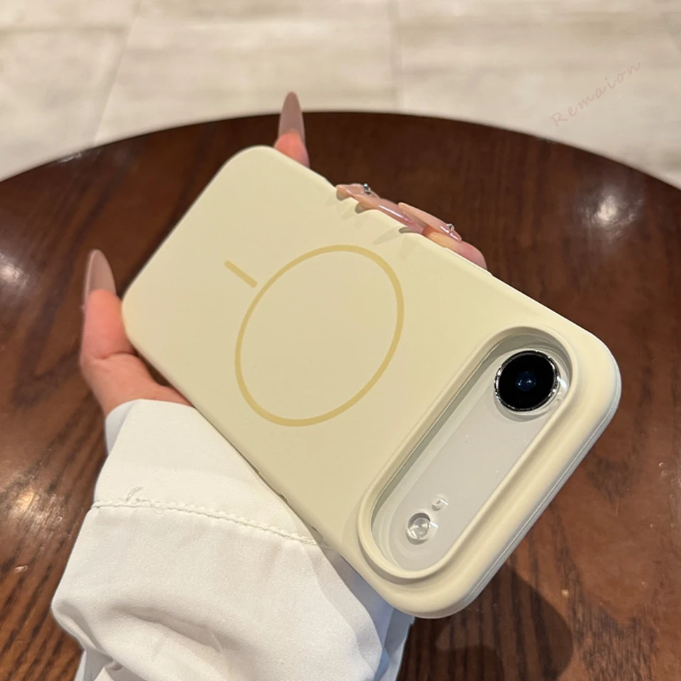 Premium Liquid Silicone Magnetic Phone Case with MagSafe Protector Cover