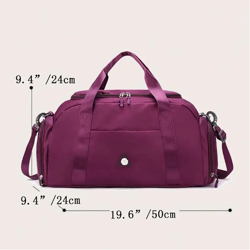 Fitness Bag Wet and Dry Separation Compartments Duffle Pouch Gym Yoga Training Sports Handbag Outdoor Weekend Backpack