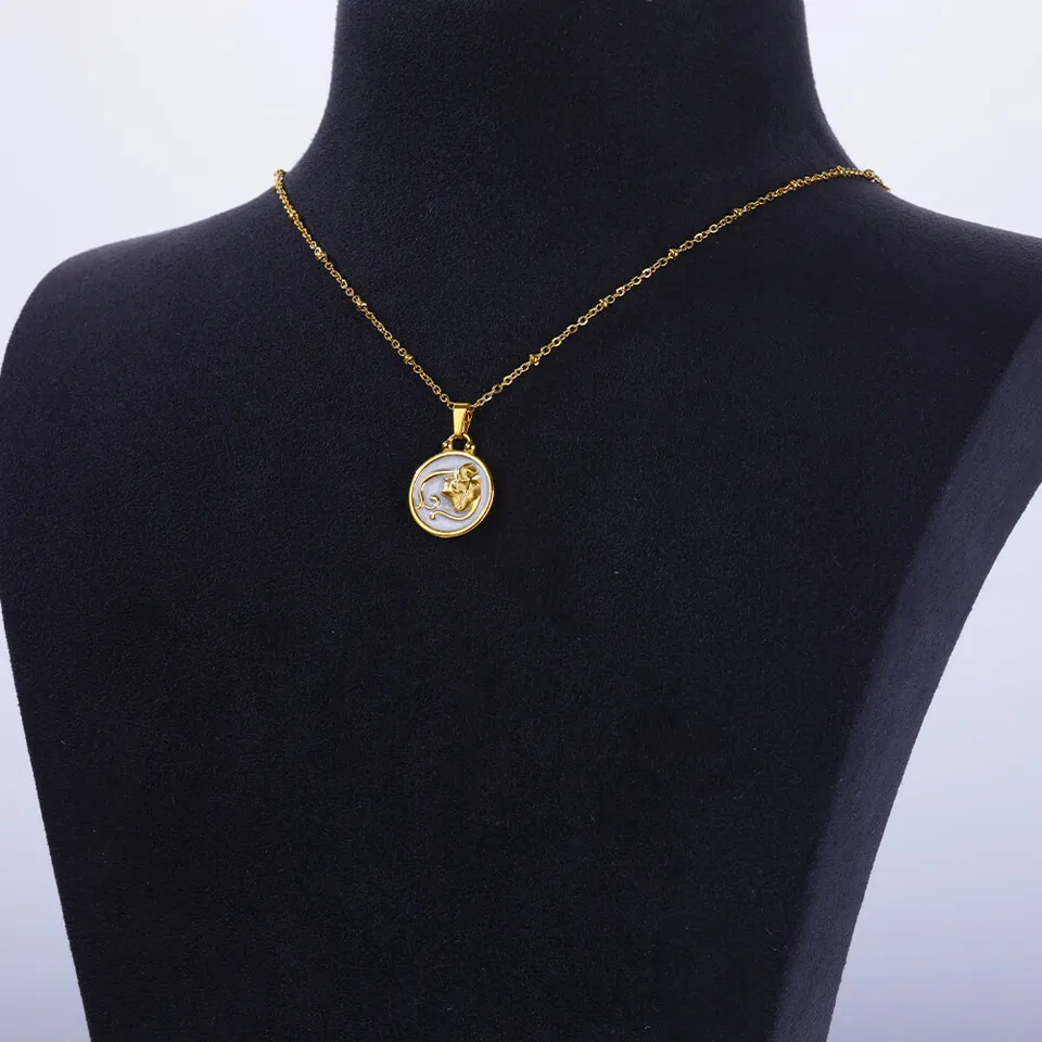 Collana Fabiani con segno zodiacale in argento e zirconi