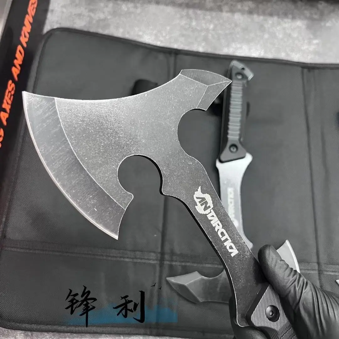 Axe firewood chopping outdoor woodworking special small hand master head bone chopping knife steel mountain cutting axe